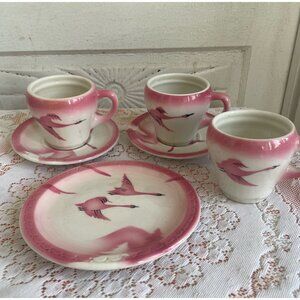 Syracuse Restaurant China The Traveler Milwaukee Railroad Cups Saucers Plate